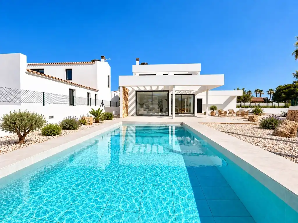 Piscina de Casa o xalet en venda en Cala Blanca