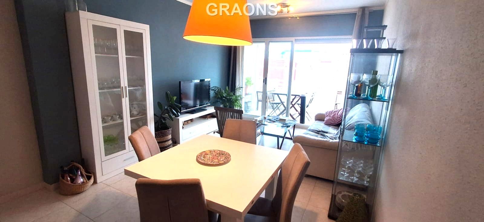 Dining room of Flat for sale in L'Ampolla  with Air Conditioner, Heating and Oven