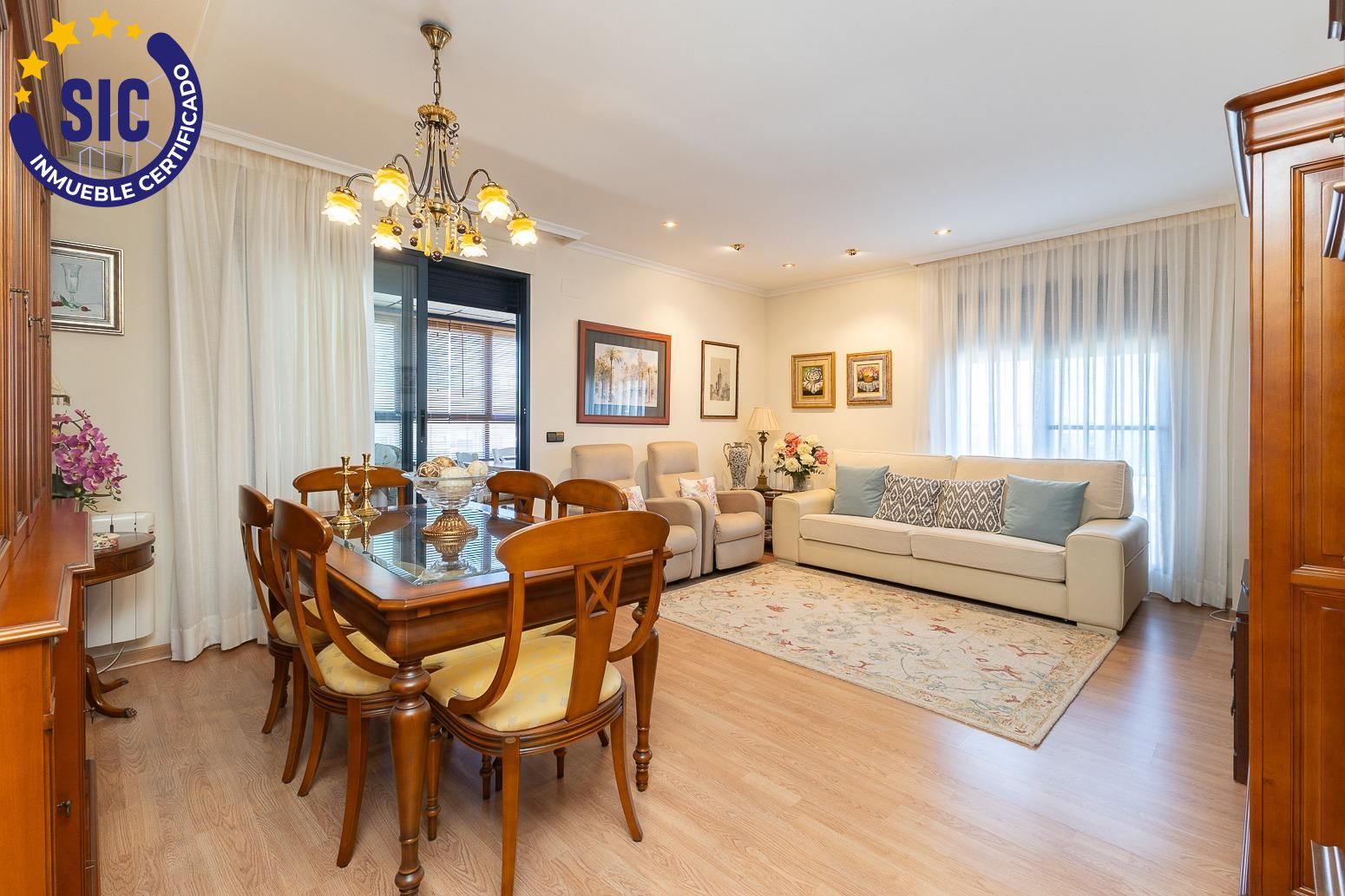 Dining room of Attic for sale in Mislata  with Heating, Private garden and Parquet flooring