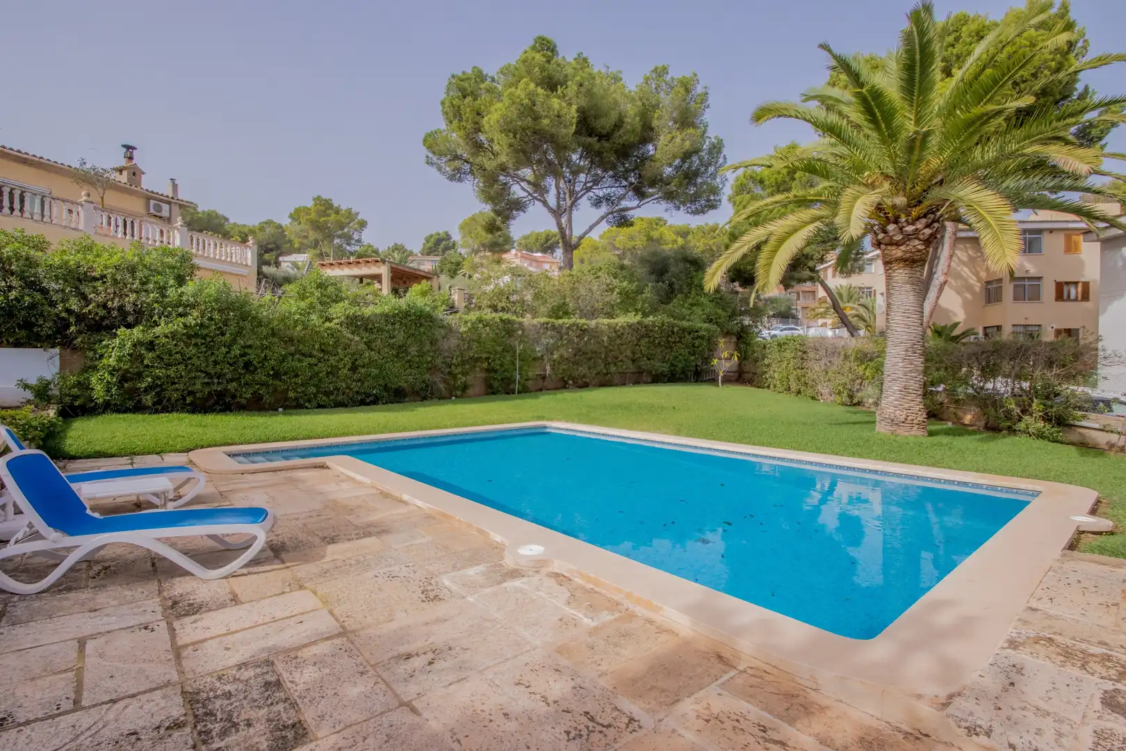 Piscina de Casa adosada en venda en Calvià amb Aire condicionat, Jardí privat i Terrassa