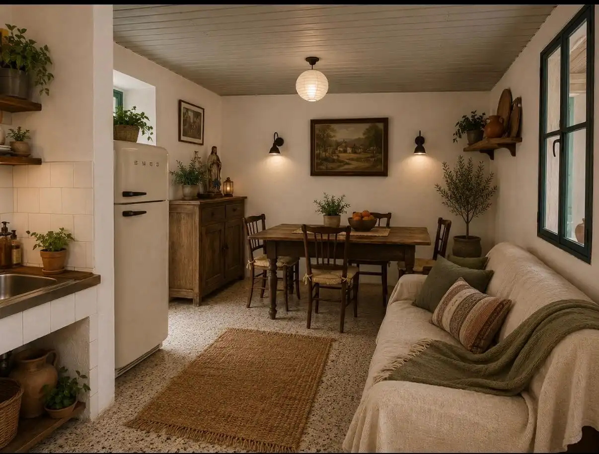 Sala d'estar de Finca rústica en venda en Gomesende amb Jardí privat, Terrassa i Traster