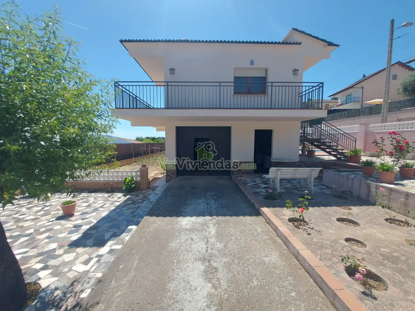 Vista exterior de Casa o xalet en venda en Piera amb Jardí privat, Terrassa i Piscina