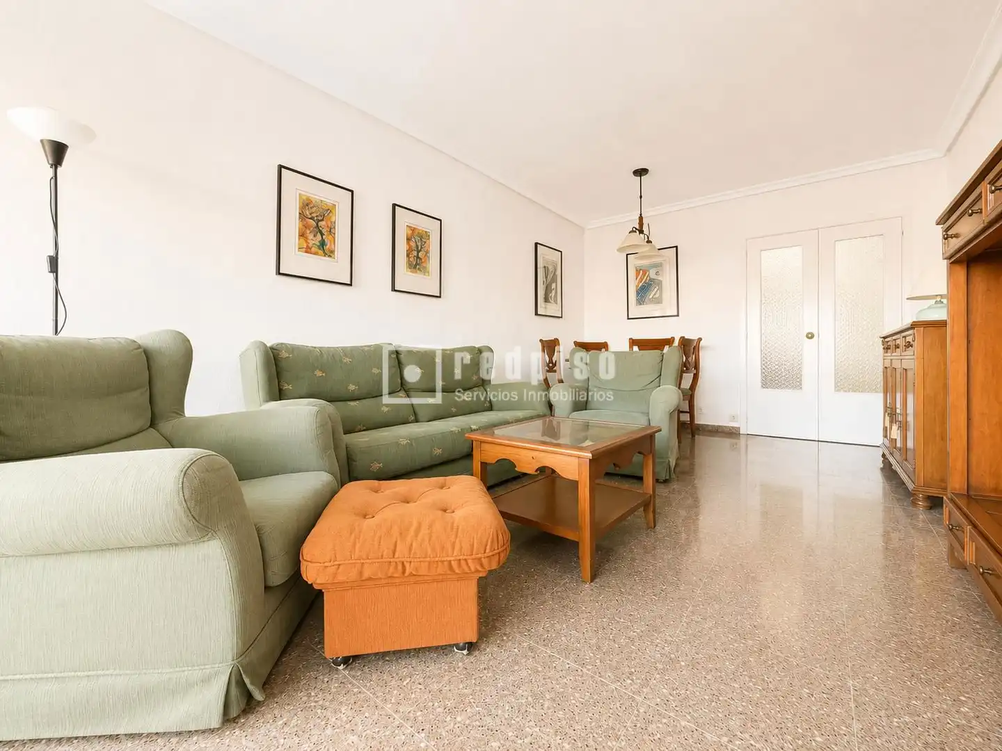 Sala de estar de Piso de alquiler en Murcia con Calefacción, Jardín privado y Terraza
