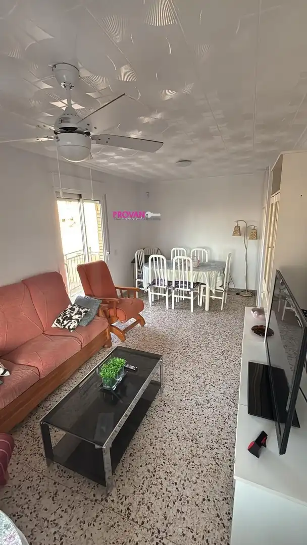 Sala d'estar de Pis de lloguer en Guardamar del Segura amb Moblat