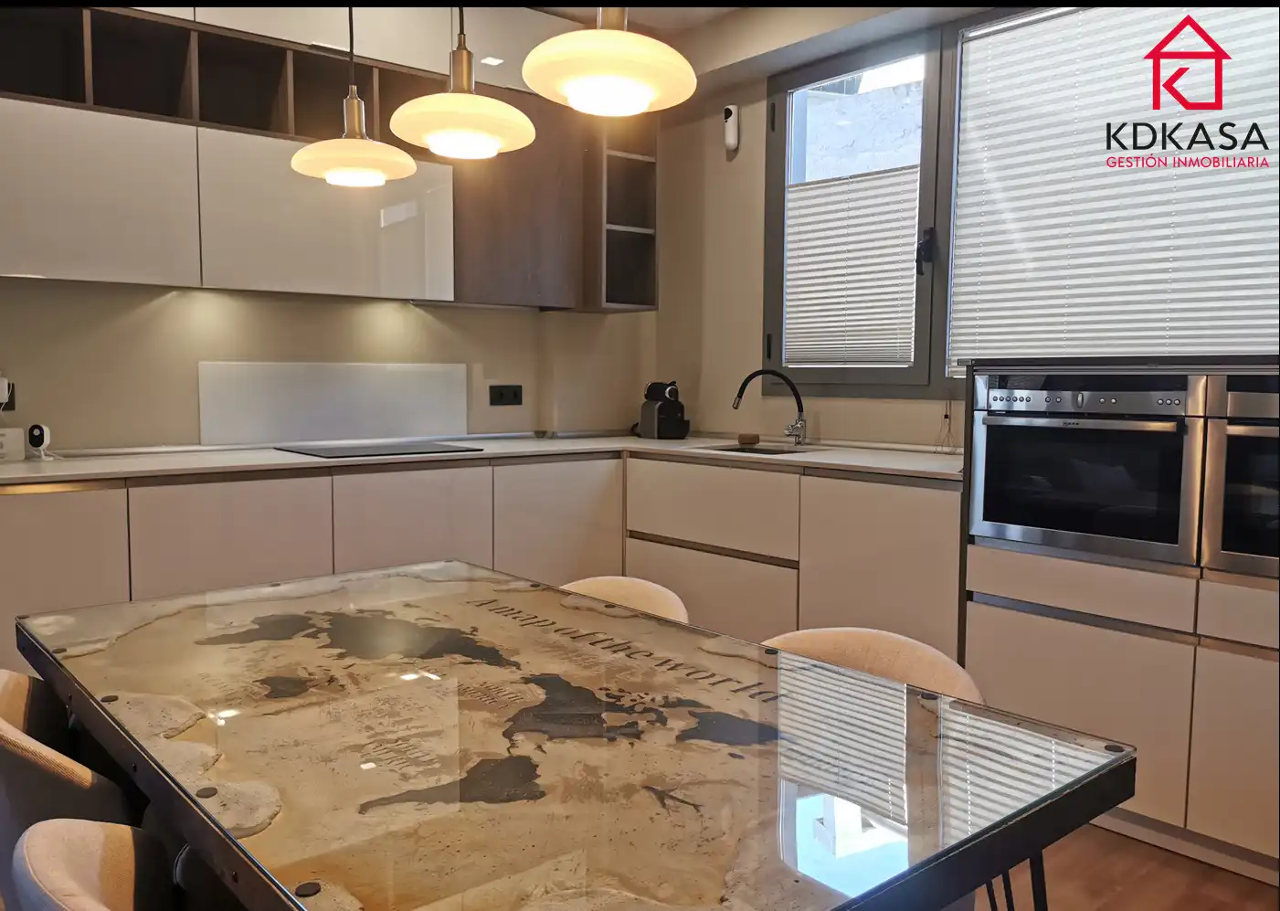 Kitchen of Flat for rent in Madrid  with Air Conditioner, Heating and Terrace