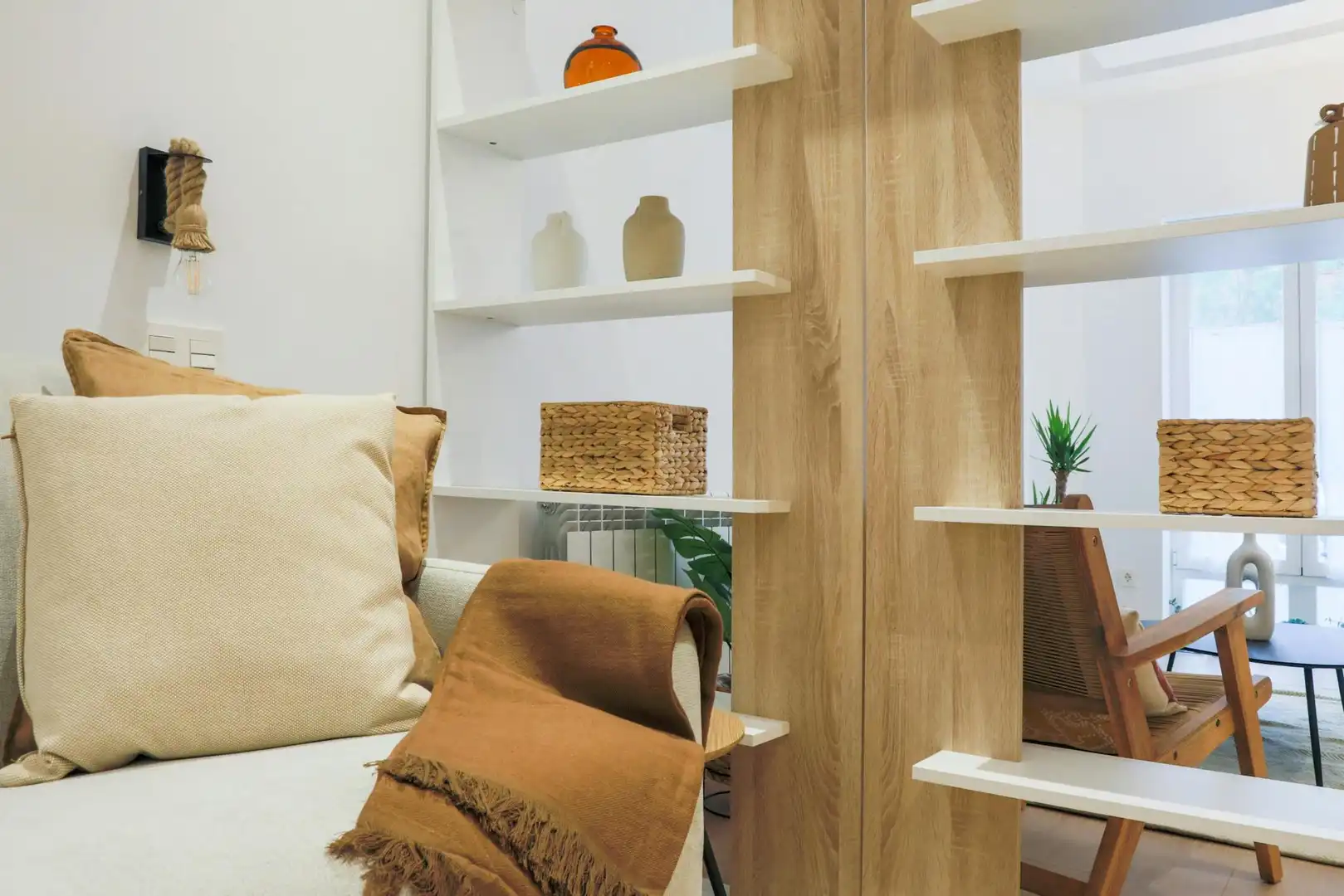 Sala de estar de Piso de alquiler en Madrid con Aire acondicionado y Lavadora