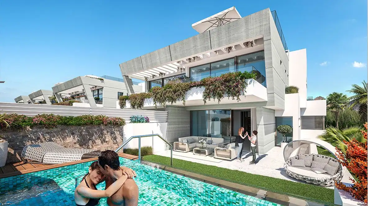 Piscina de Casa o xalet en venda en Marbella amb Calefacció, Jardí privat i Terrassa