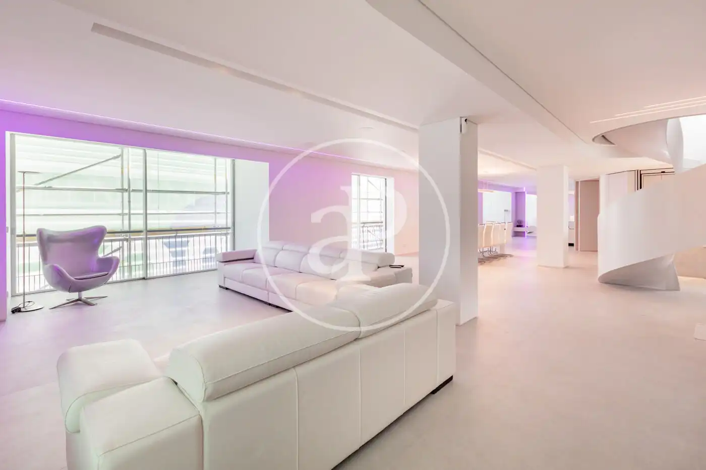 Sala d'estar de Àtic en venda en Madrid amb Aire condicionat, Calefacció i Terrassa