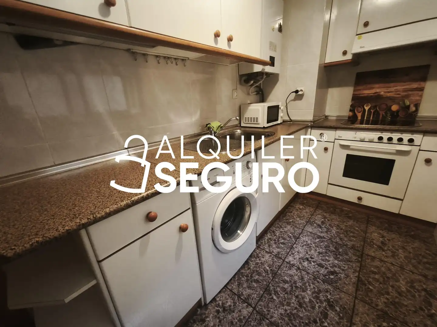 Küche von Wohnung zur Miete in Zaragoza mit Heizung und Möbliert
