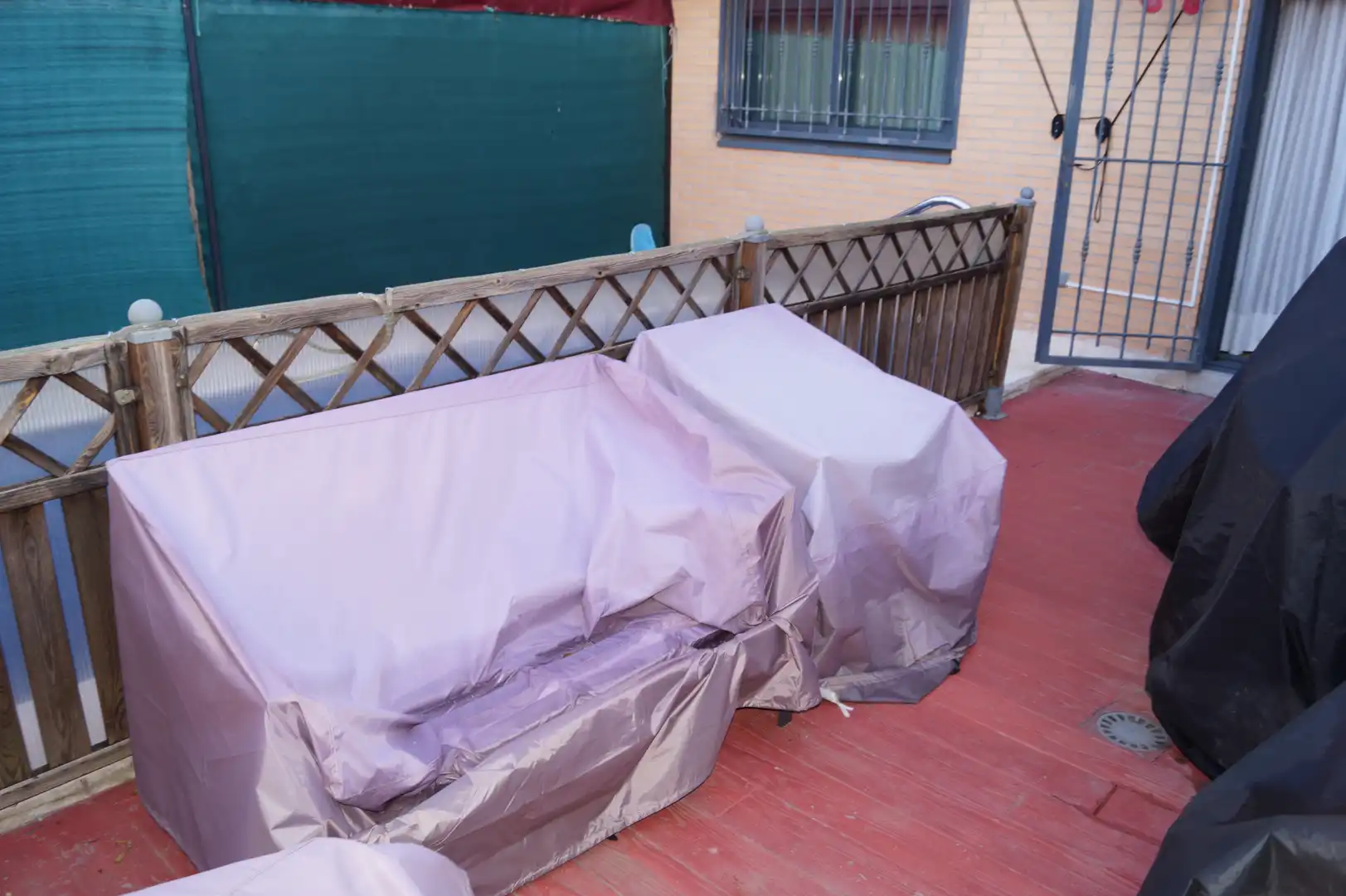 Terraza de Casa adosada en venta en Guadalajara con Jardín privado y Piscina