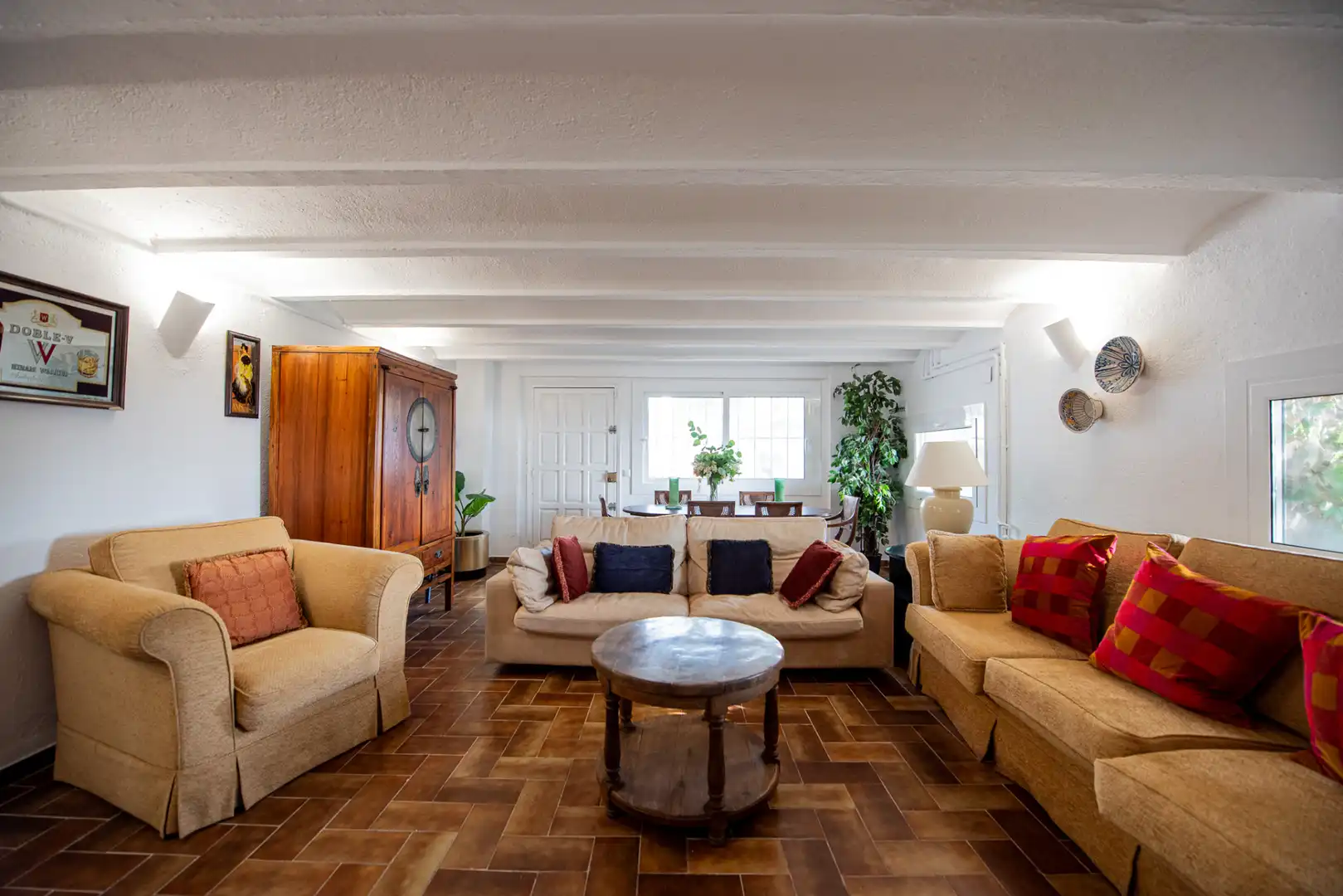 Sala d'estar de Casa o xalet de lloguer en Sant Feliu de Guíxols amb Calefacció, Jardí privat i Moblat