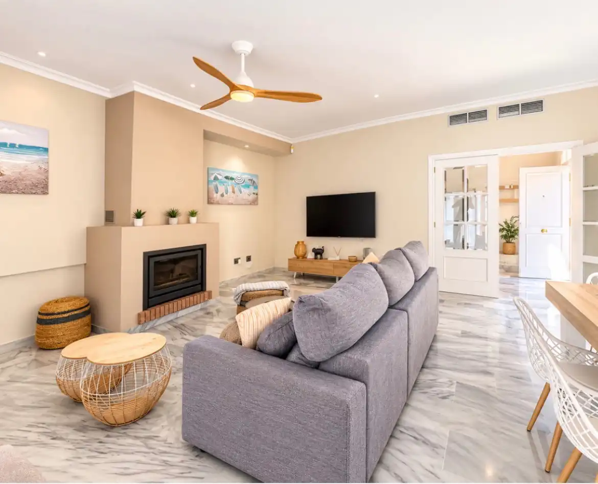 Living room of Houses for sale in Marbella  with Air Conditioner, Private garden and Terrace