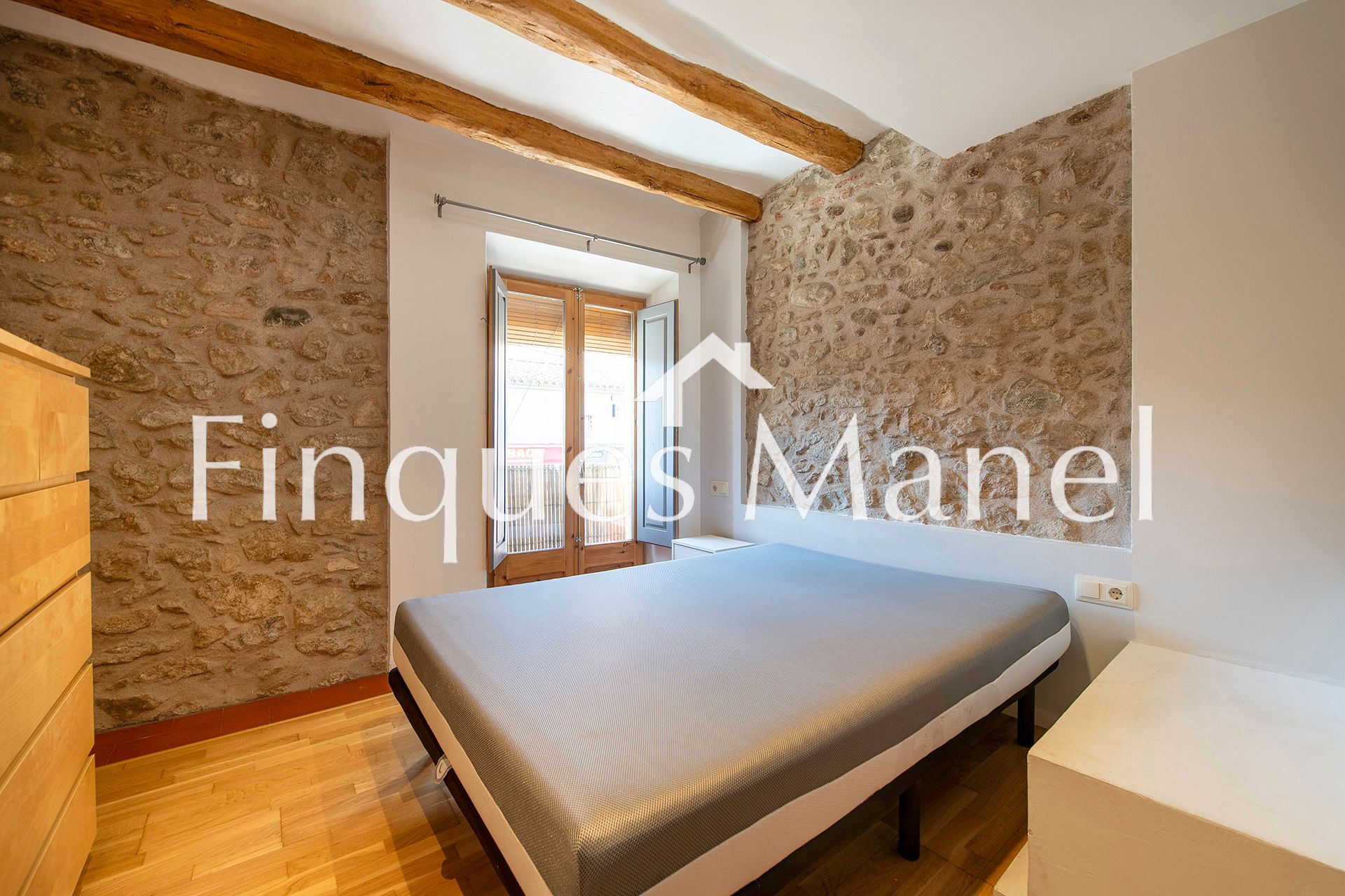 Bedroom of Flat for sale in Flaçà  with Heating, Furnished and Balcony