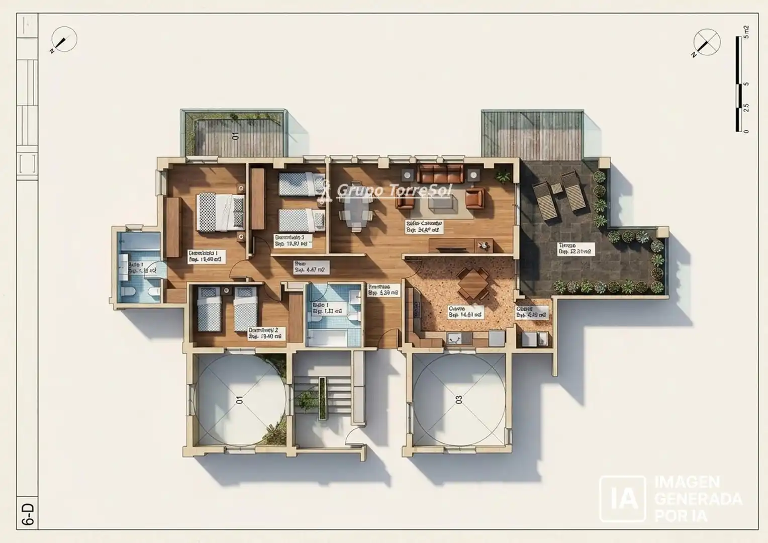 Ático en venta en Elche / Elx con Aire acondicionado, Calefacción y Terraza