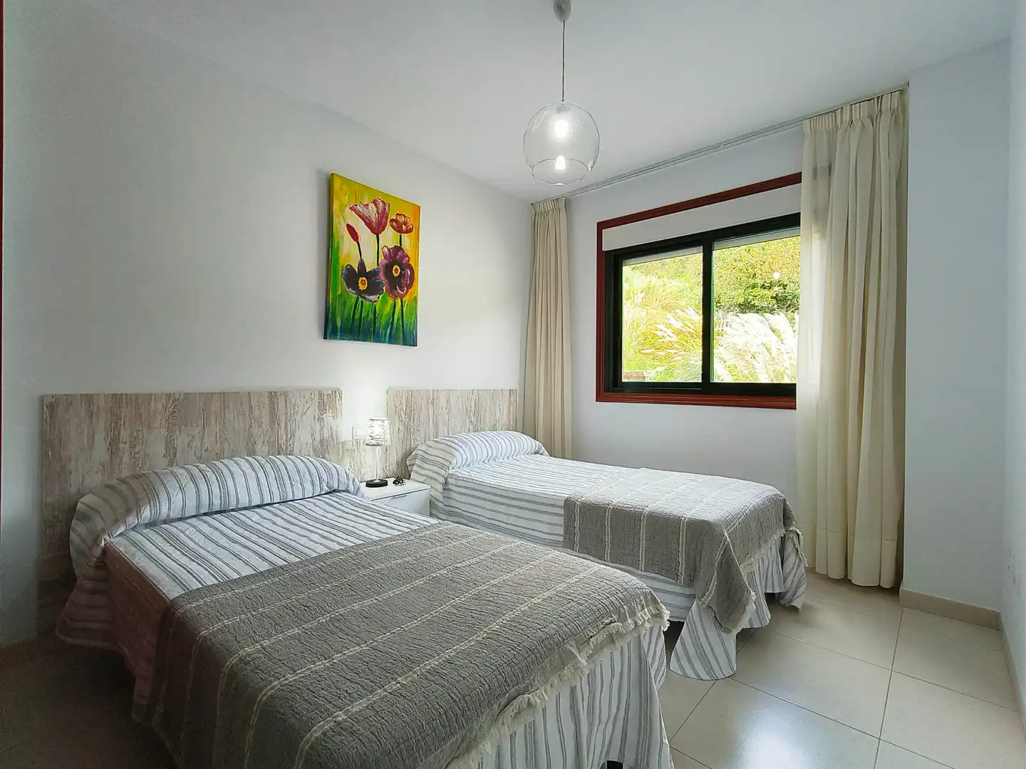 Bedroom of Flat for rent in Poio  with Heating, Furnished and Balcony