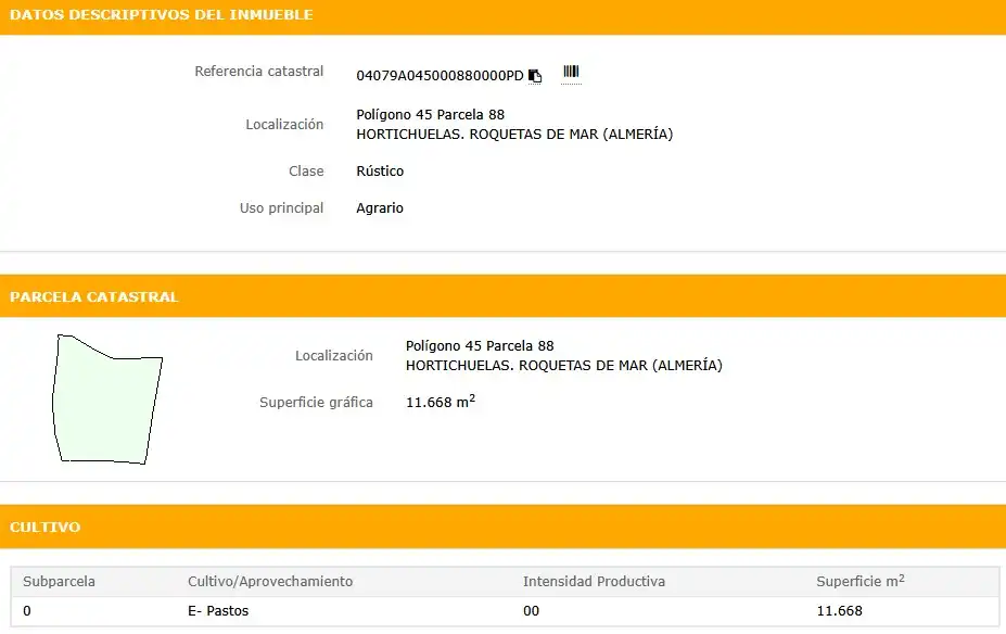 Terrain rustique à vendre à El Parador de las Hortichuelas, imagen 4