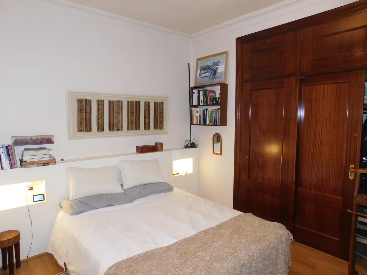 Bedroom of Flat for sale in  Pamplona / Iruña  with Heating, Furnished and Oven