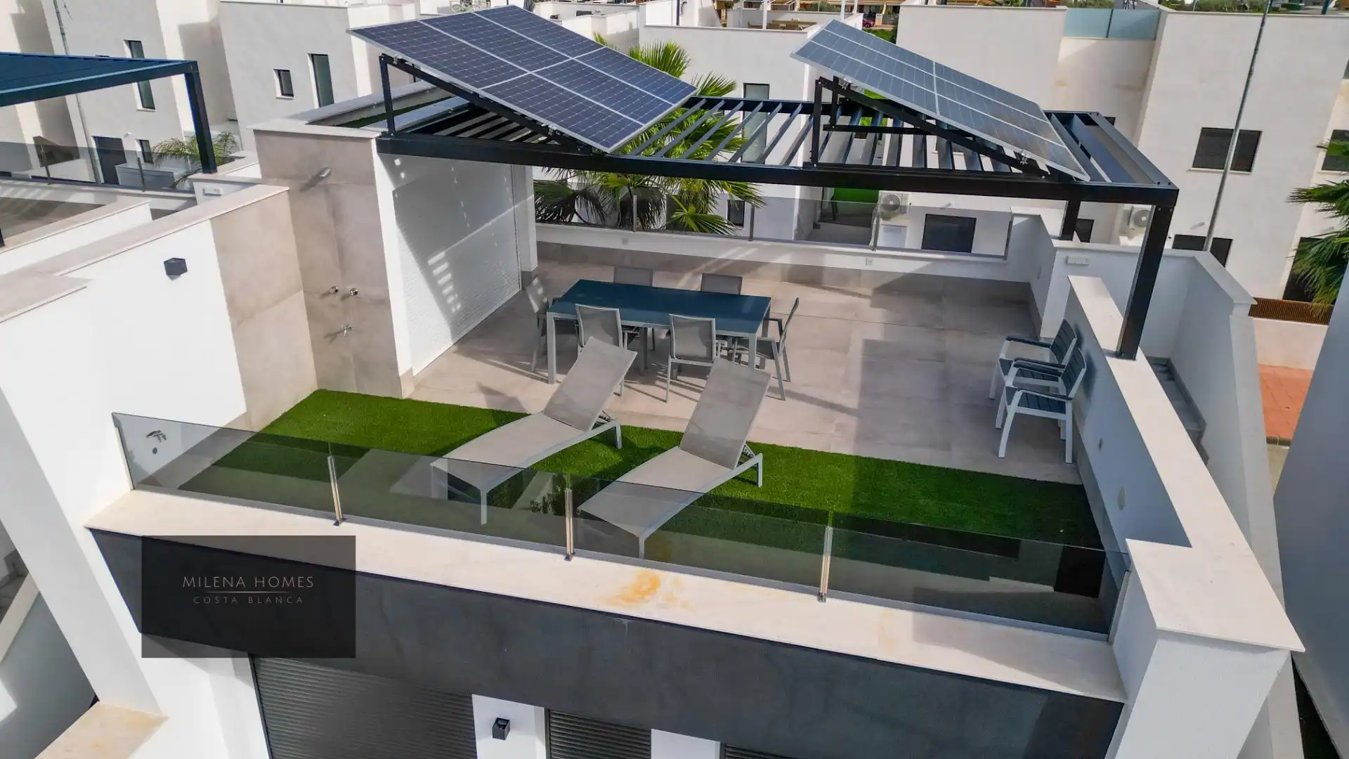 Terrassa de Casa o xalet en venda en San Javier amb Aire condicionat, Calefacció i Jardí privat