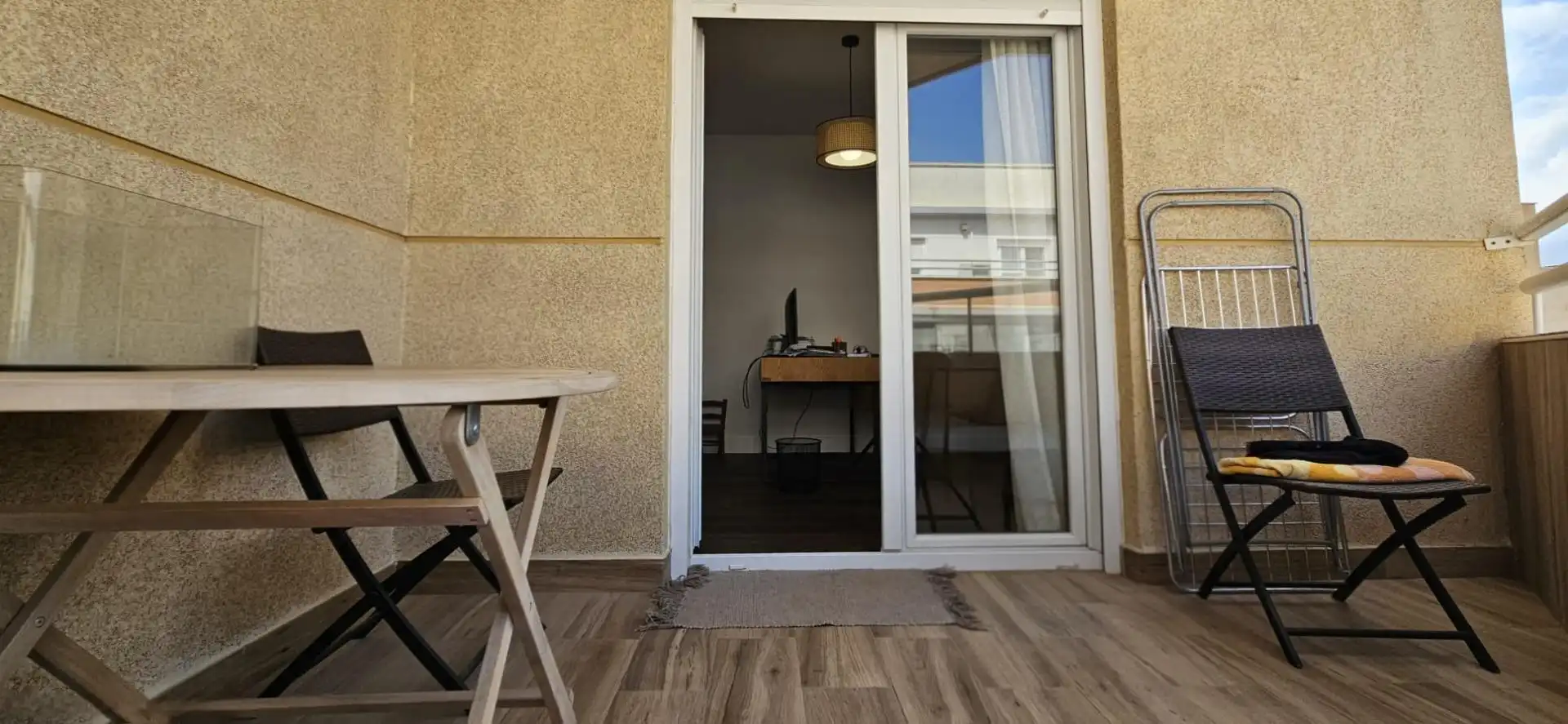 Balcony of Flat for sale in El Ejido  with Air Conditioner, Terrace and Furnished