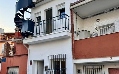 Exterior view of Single-family semi-detached for sale in Málaga Capital  with Terrace and Balcony