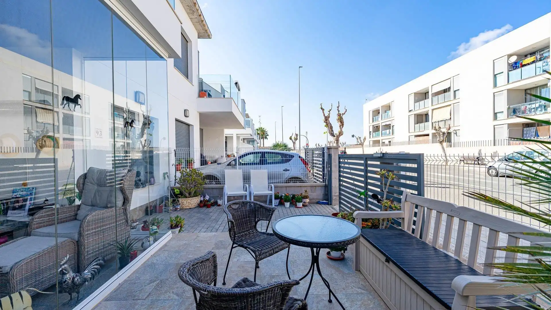 Terraza de Casa o chalet en venta en Pilar de la Horadada con Jardín privado, Trastero y Amueblado