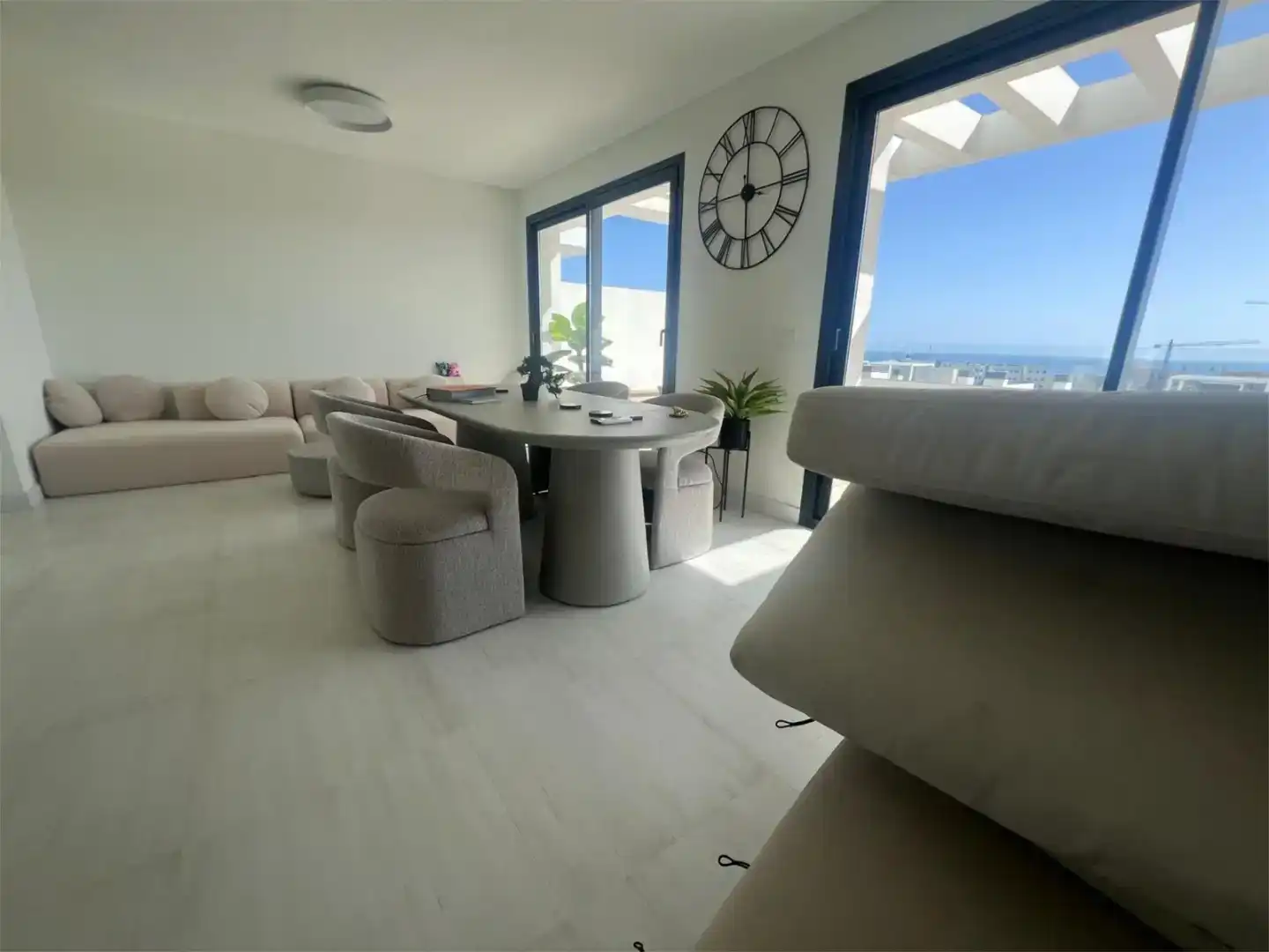 Esszimmer von Wohnung zur Miete in Estepona mit Klimaanlage, Möbliert und Ofen