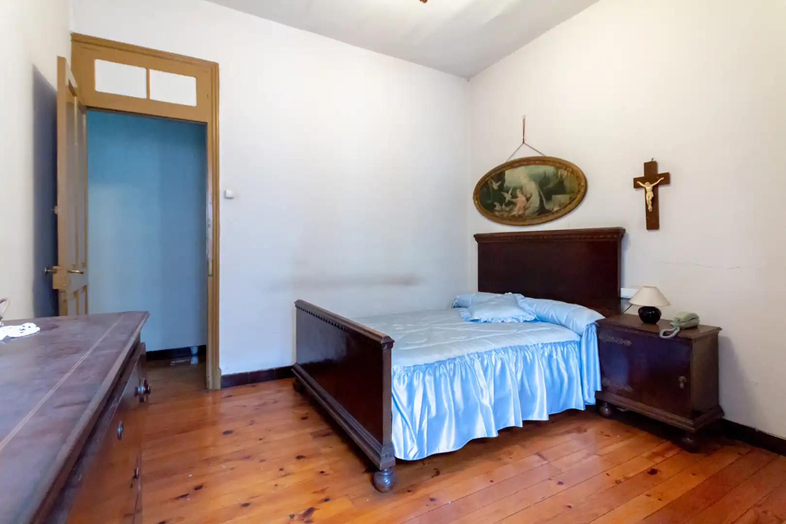 Schlafzimmer von Wohnung zum Verkauf in Mieres (Asturias) mit Heizung, Parkett und Möbliert