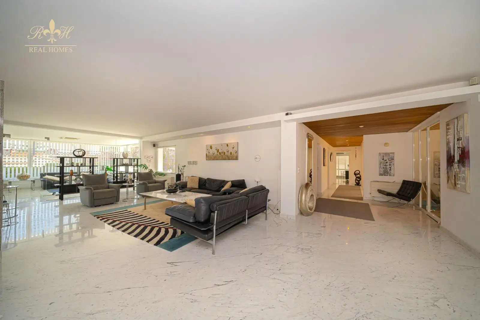 Living room of Houses for sale in L'Alfàs del Pi  with Air Conditioner, Terrace and Swimming Pool