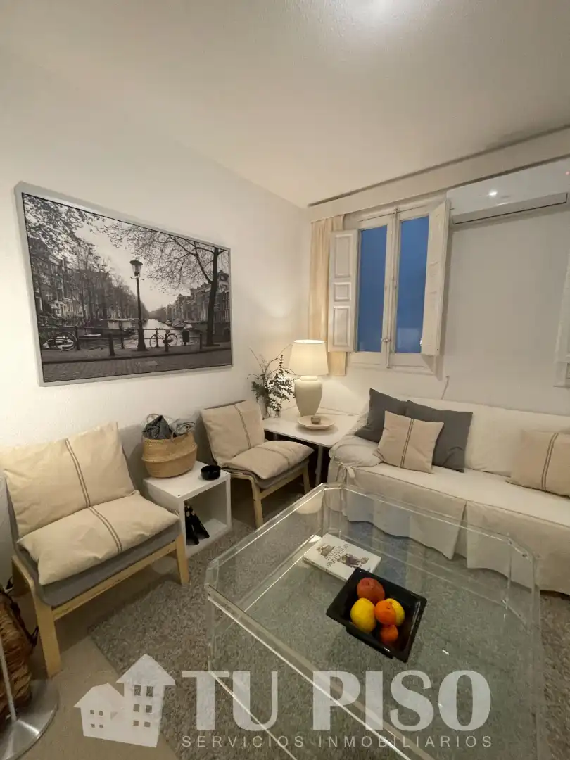 Living room of Flat for sale in Madrid  with Air Conditioner, Heating and Furnished