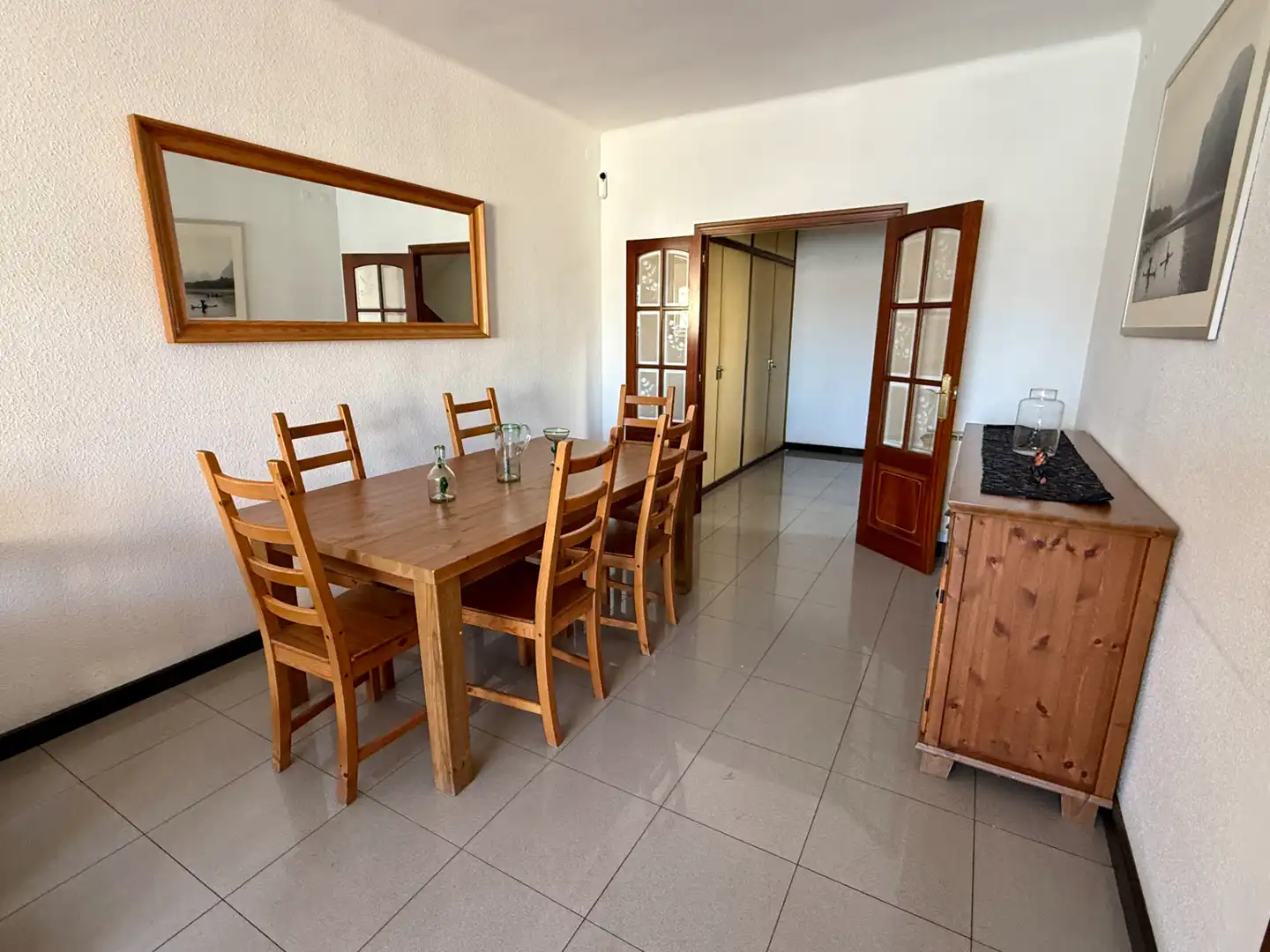 Esszimmer von Dachboden zum Verkauf in Barcelona mit Heizung, Terrasse und Balkon