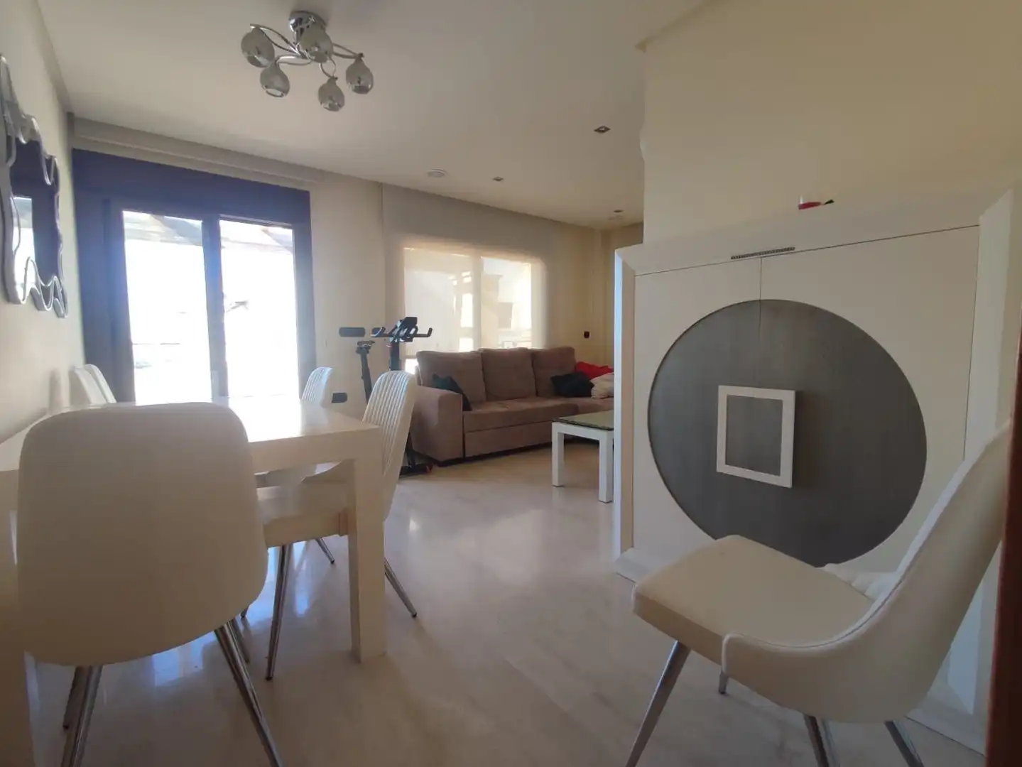 Wohnzimmer von Dachboden zur Miete in Guardamar del Segura mit Klimaanlage, Heizung und Terrasse