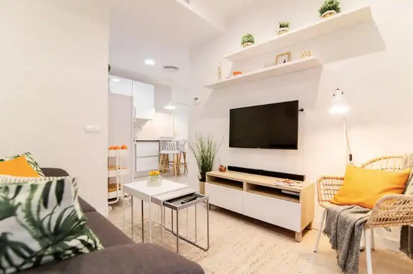 Living room of Apartments for rent in Madrid  with Air Conditioner, Heating and Parquet flooring
