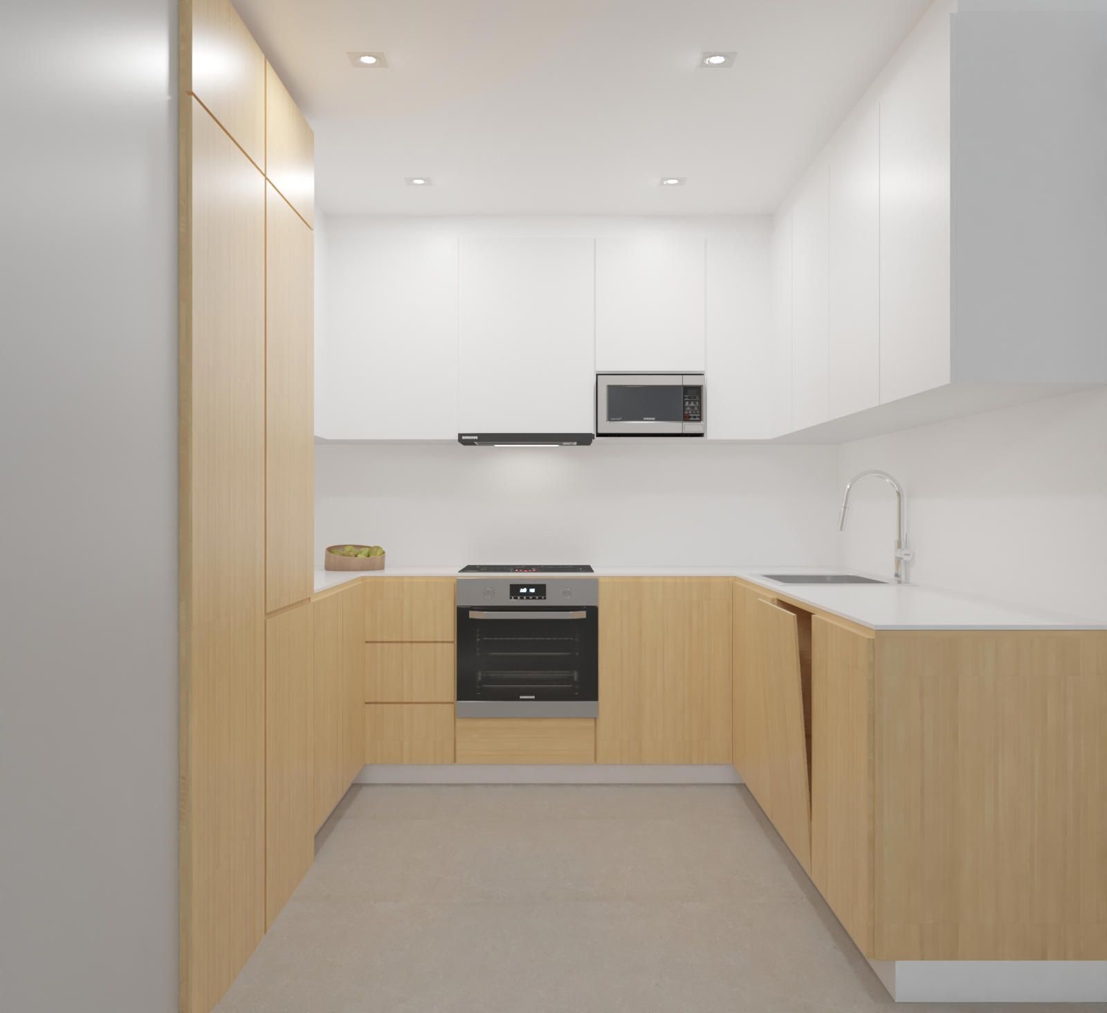 Kitchen of Flat for sale in  Barcelona Capital  with Heating, Parquet flooring and Terrace