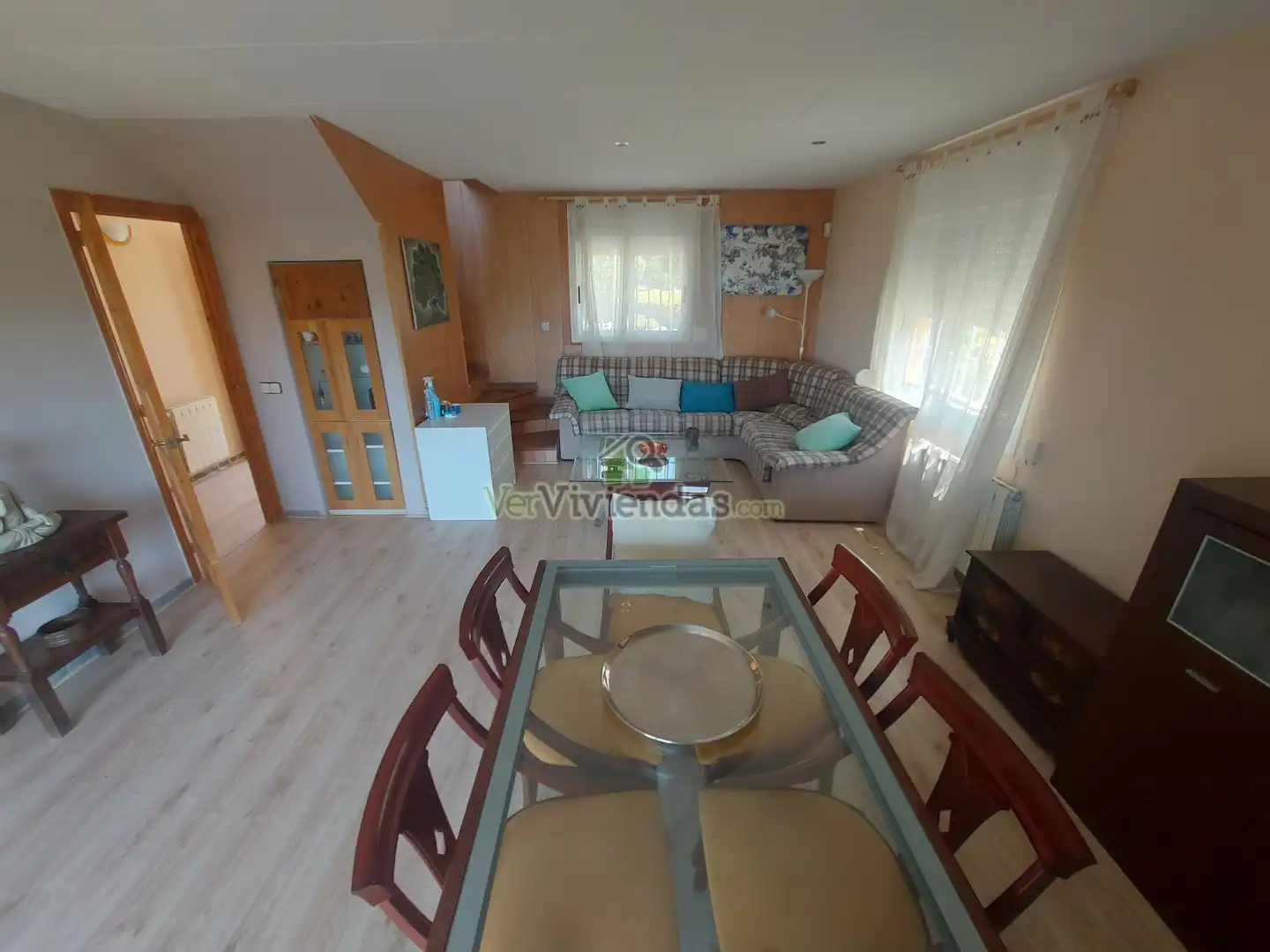 Sala d'estar de Casa o xalet en venda en Olivella amb Calefacció, Jardí privat i Parquet