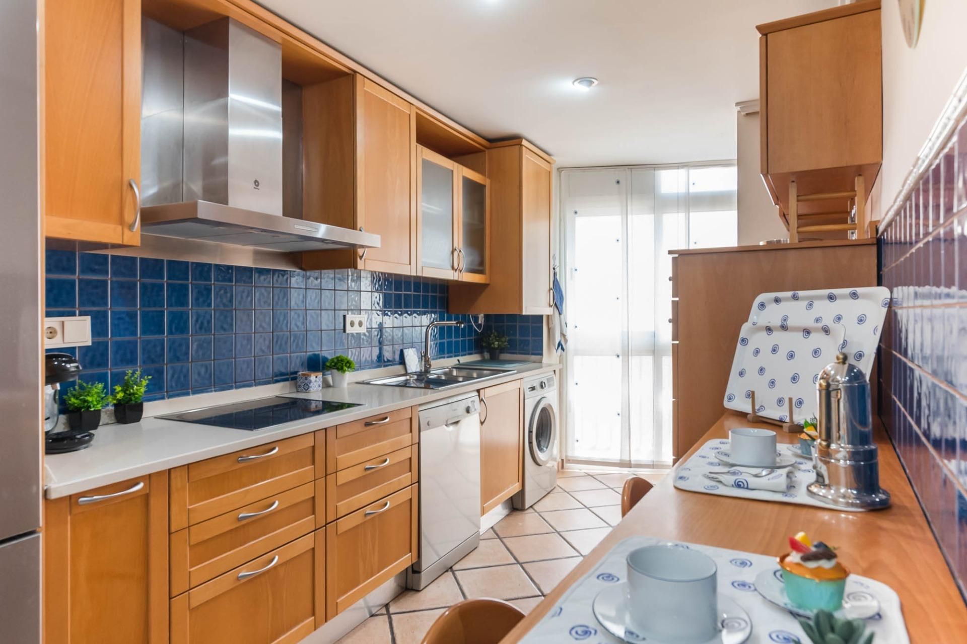 Kitchen of Flat for sale in  Murcia Capital  with Air Conditioner, Heating and Parquet flooring