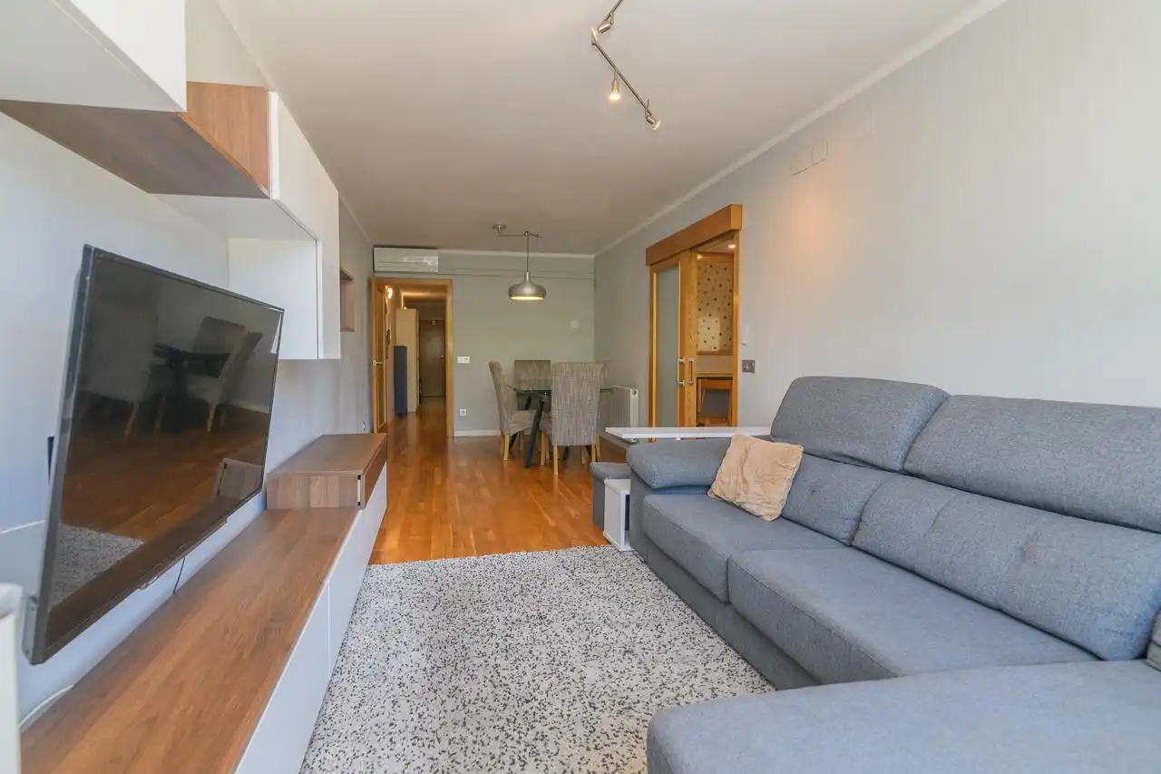 Sala d'estar de Pis en venda en Barcelona amb Aire condicionat, Calefacció i Parquet