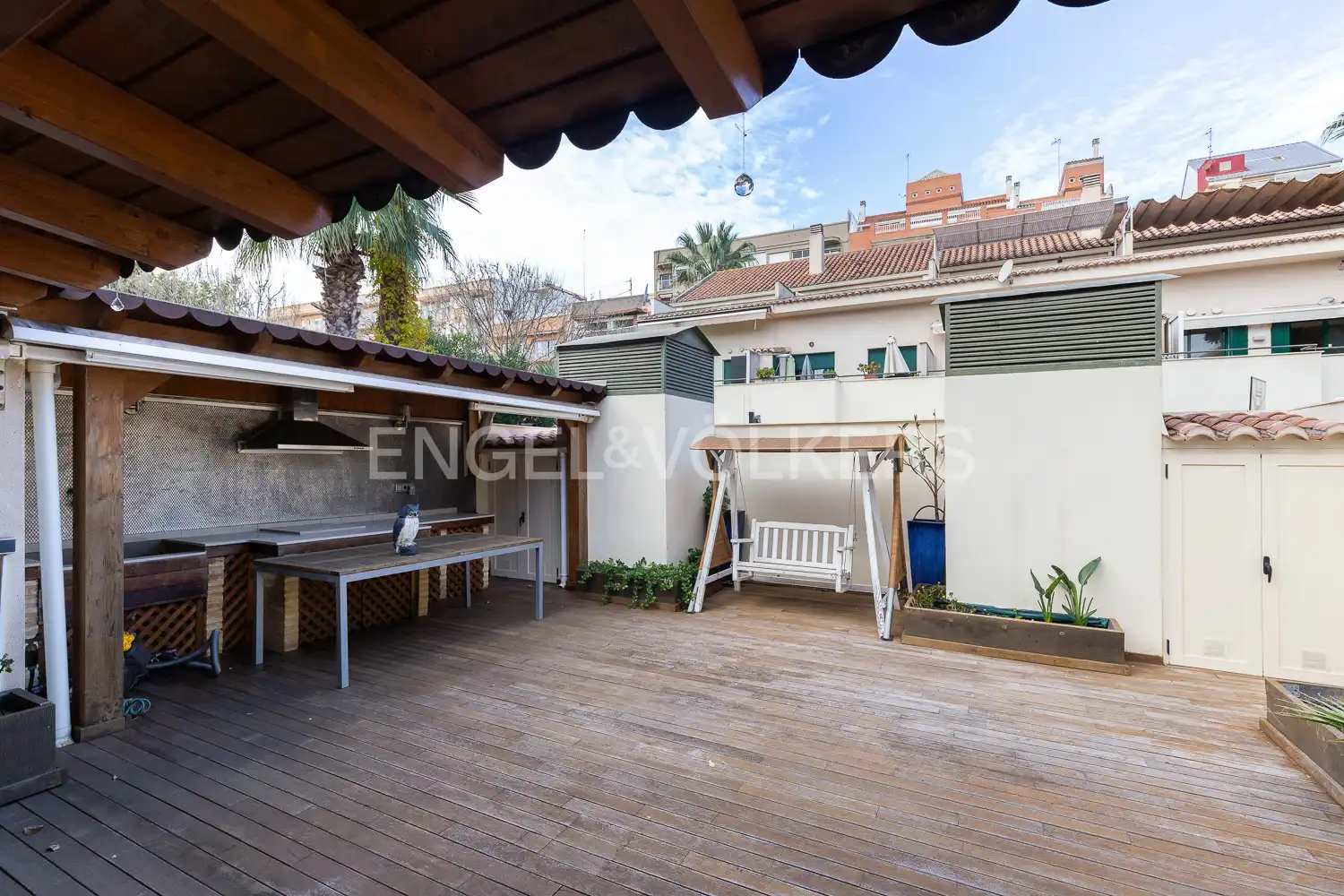 Terraza de Casa adosada en venta en Valencia con Aire acondicionado, Calefacción y Jardín privado