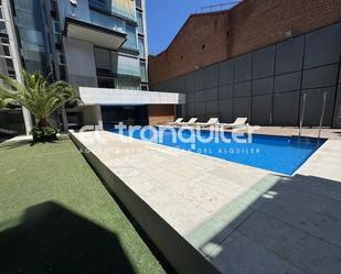 Swimming pool of Duplex to rent in  Madrid Capital  with Air Conditioner, Private garden and Terrace