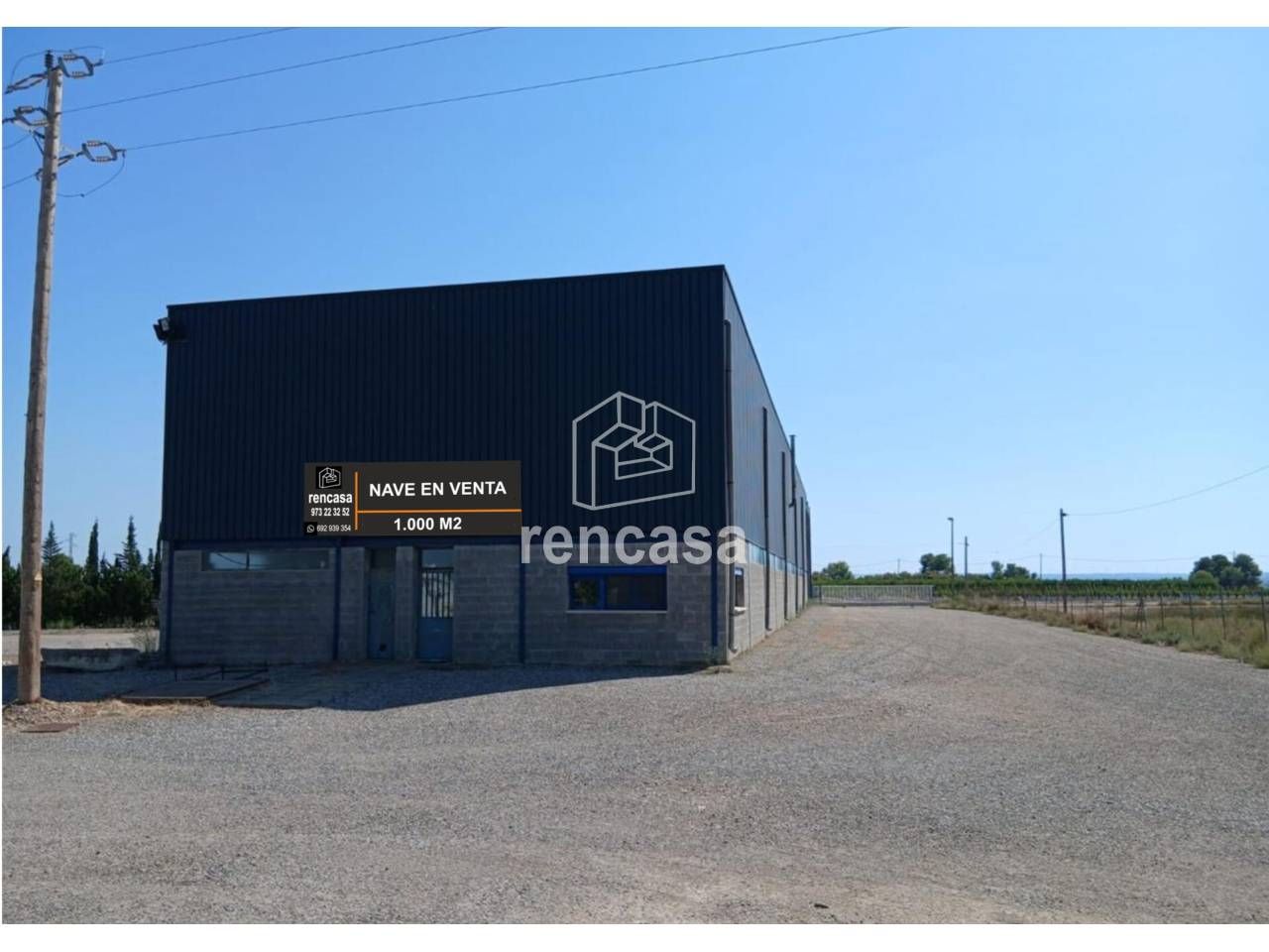 Vista exterior de Nau industrial en venda en Soses
