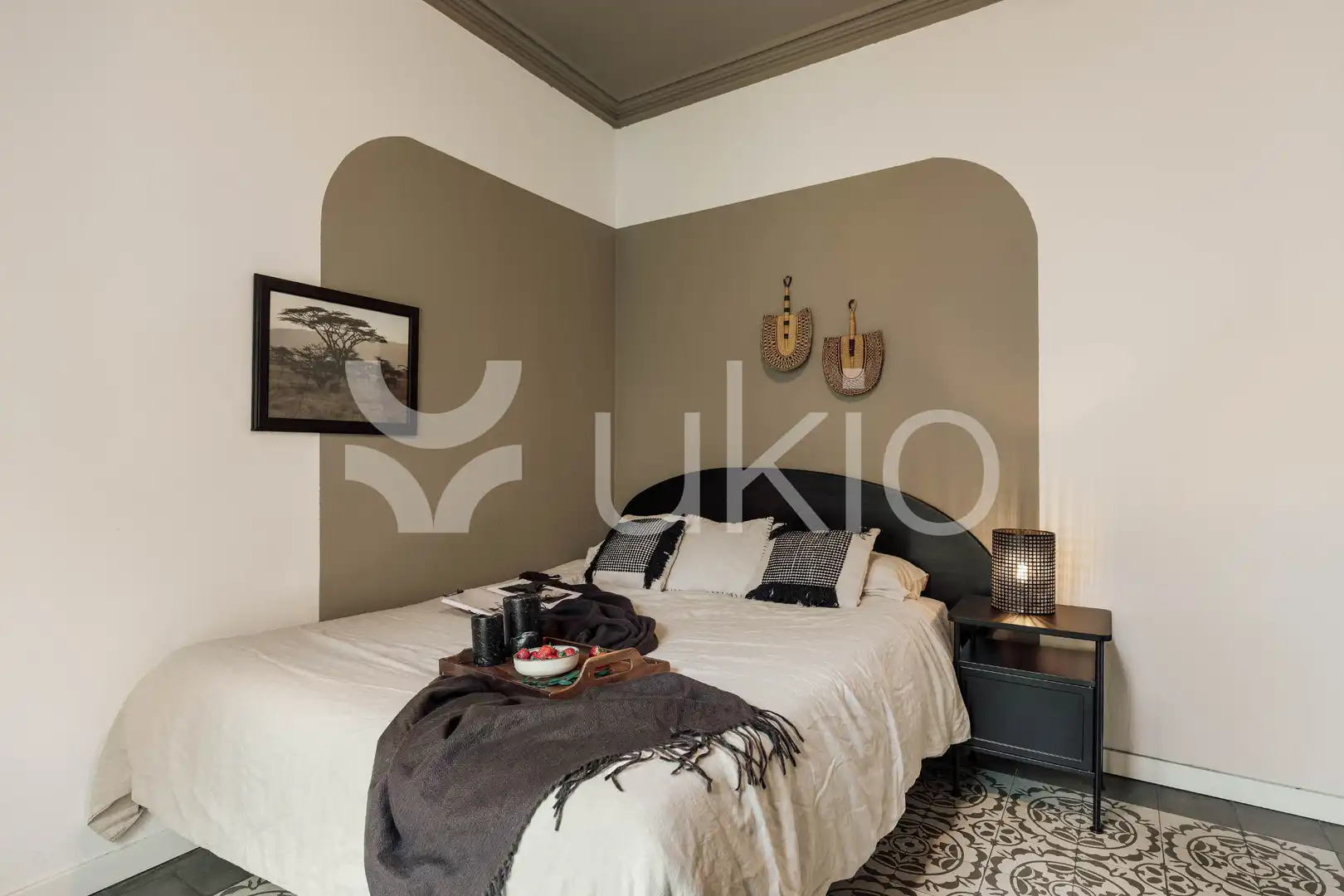 Dormitori de Apartament de lloguer en Barcelona amb Aire condicionat, Calefacció i Terrassa