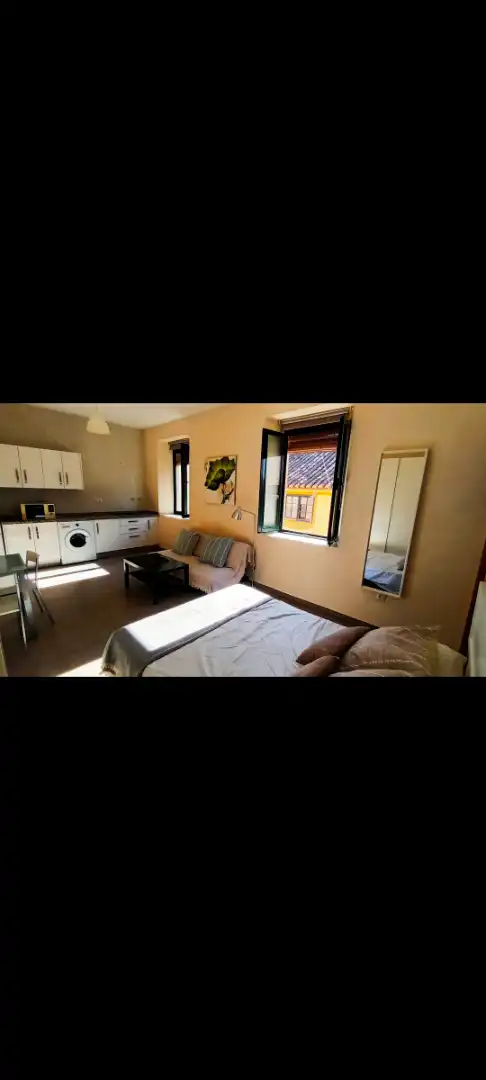 Schlafzimmer von Wohnung zur Miete in Málaga mit Möbliert
