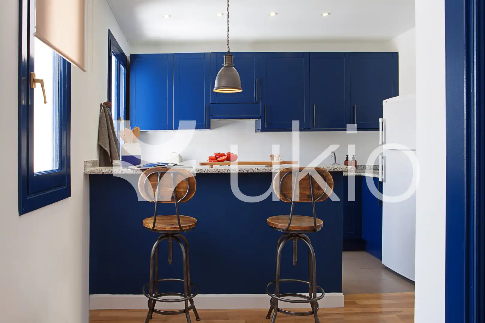 Cocina de Apartamento de alquiler en Madrid con Aire acondicionado, Terraza y Amueblado