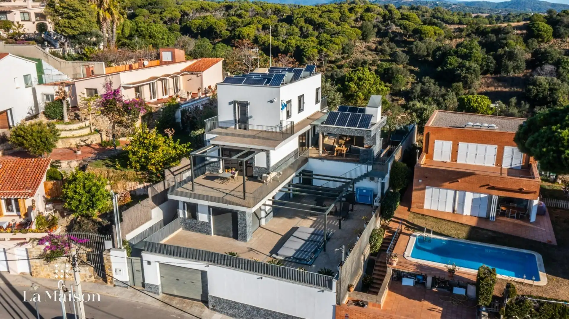 Vista exterior de Casa o chalet en venta en Caldes d'Estrac con Aire acondicionado, Calefacción y Jardín privado