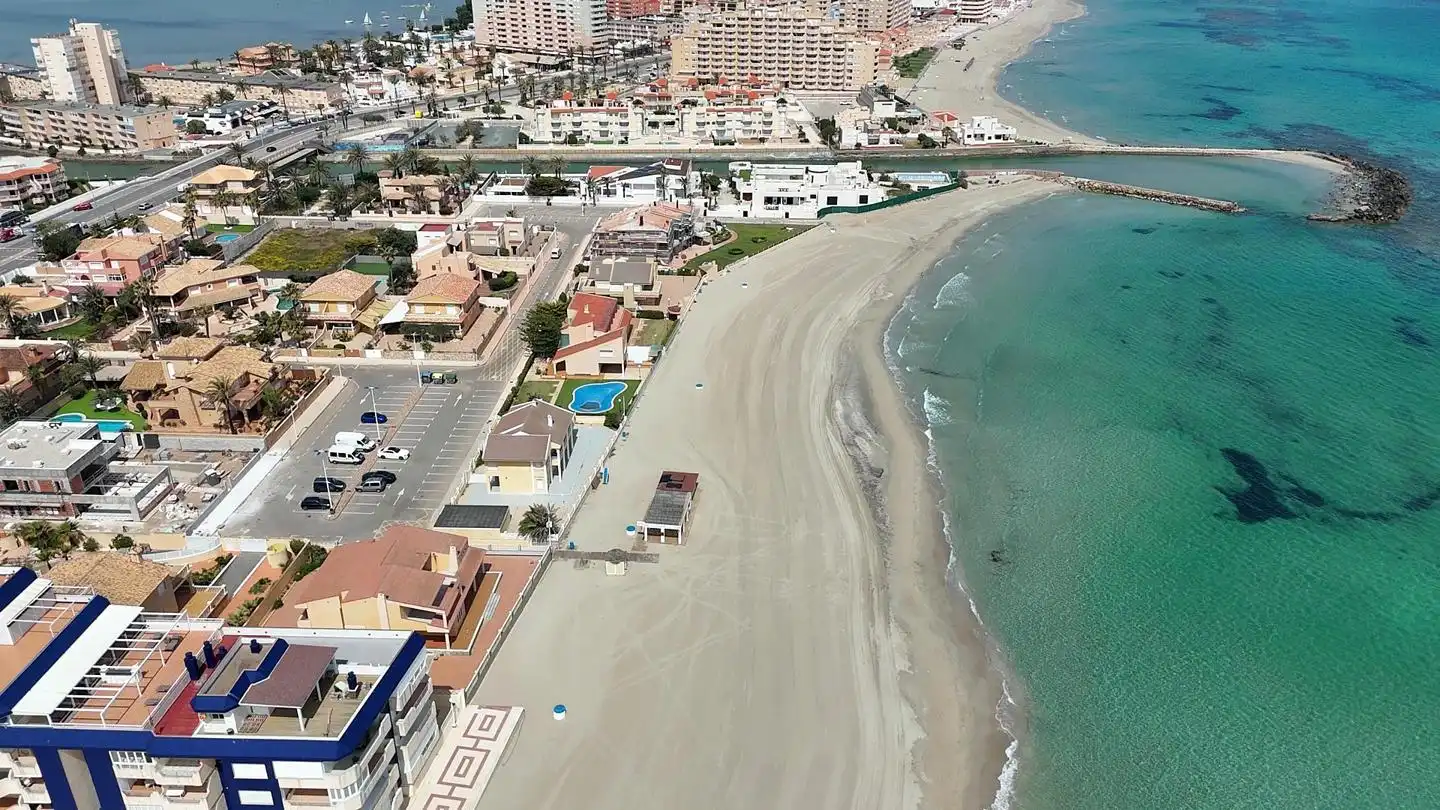 Exterior view of Houses for sale in La Manga del Mar Menor  with Private garden, Terrace and Furnished