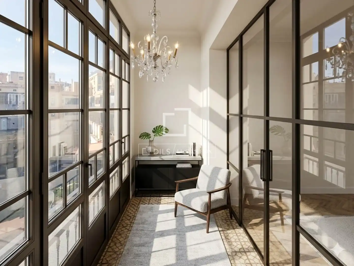 Sala de estar de Piso en venta en Barcelona con Terraza y Balcón
