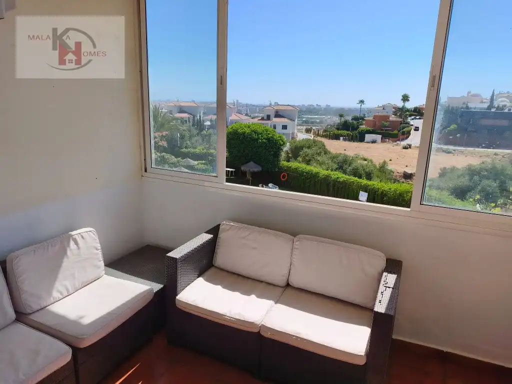 Terraza de Apartamento en venta en Mijas con Jardín privado y Piscina comunitaria