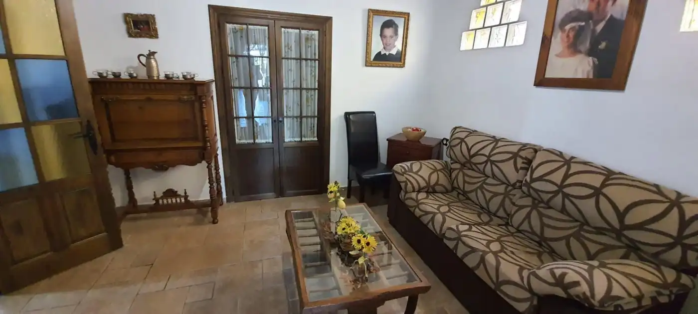 Sala de estar de Casa o chalet en venta en San Roque con Jardín privado, Terraza y Piscina