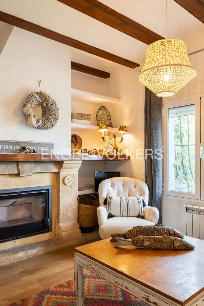 Sala de estar de Casa o chalet de alquiler en Jávea / Xàbia con Calefacción, Parquet y Terraza