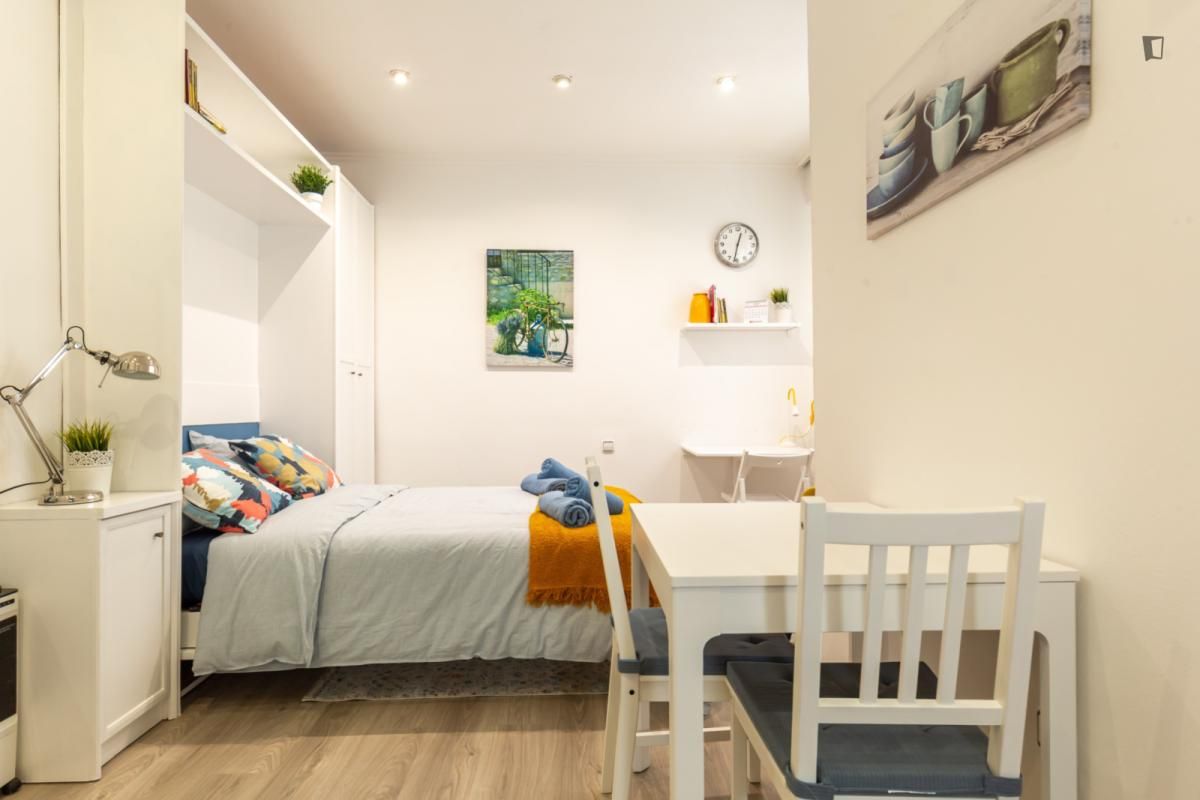 Bedroom of Apartment to rent in  Barcelona Capital  with Air Conditioner, Furnished and Washing machine