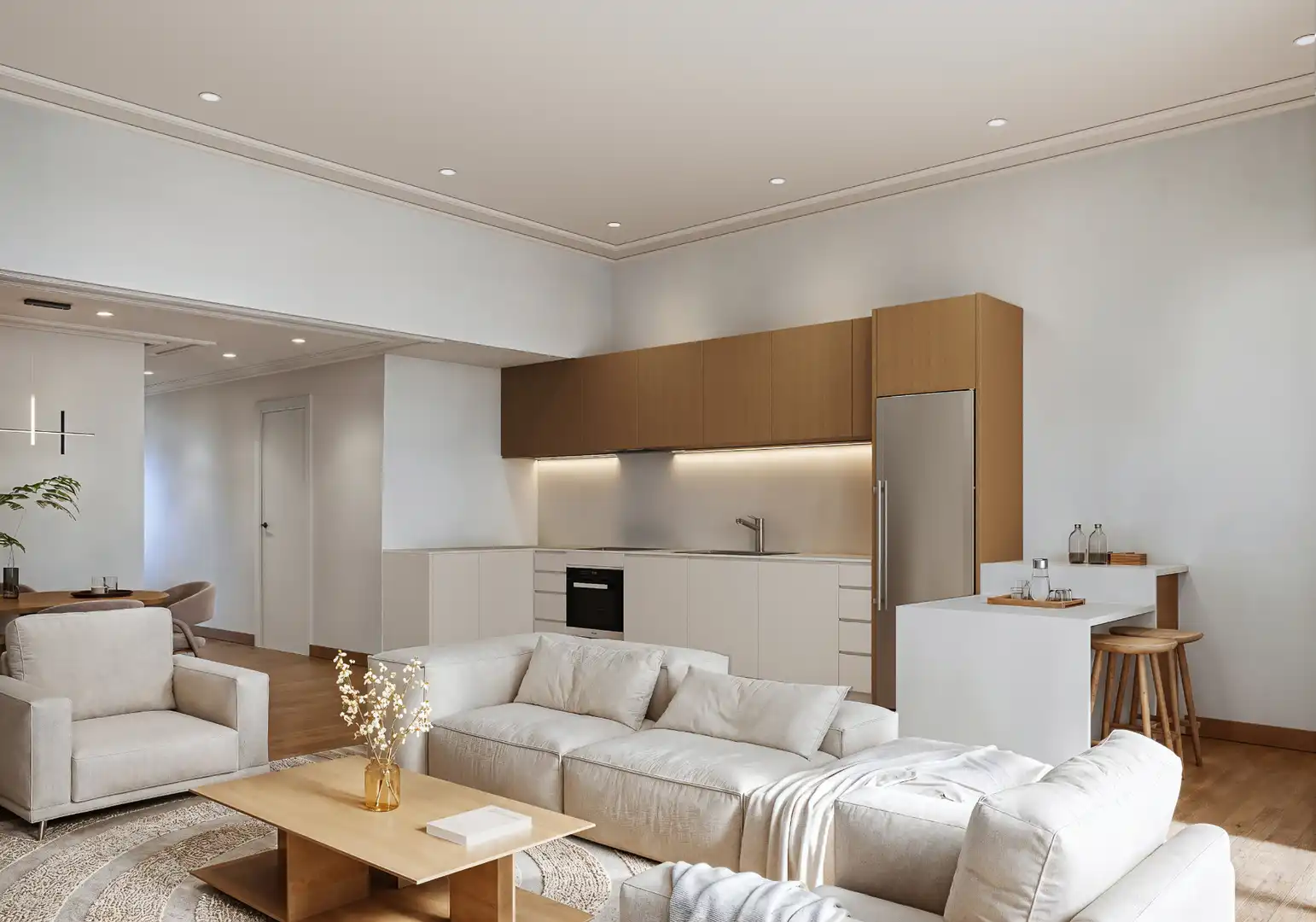 Sala de estar de Planta baja en venta en Barcelona con Aire acondicionado, Terraza y Balcón